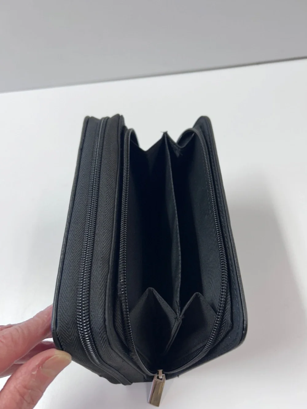 New with Tag Mundi Mundex Planner Organizer Black Faux Pebble Leather Agenda